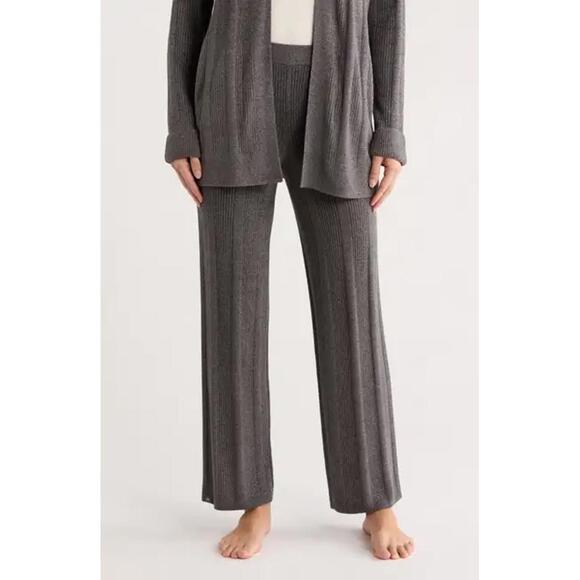 NWT! Barefoot Dreams® CozyChic® Ultra Lite® Metallic Ribbed Pajama Pants Size S